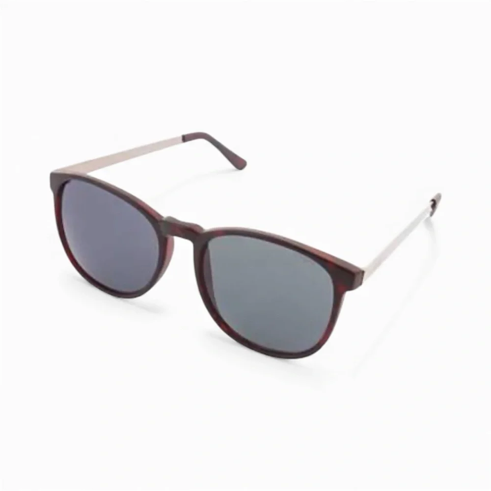 Komono Red and Black Sunglasses NEW Urkel Tortoise Silver